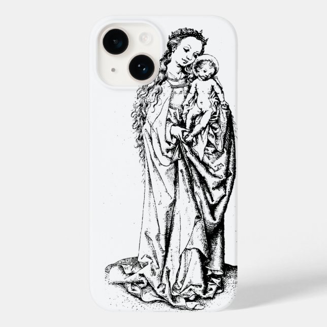 Mary Madonna and Child Jungfrau Case-Mate iPhone 14 Hülle (Rückseite)