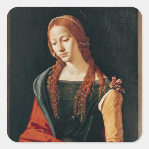 Mary Magdalene, 1500-10 Quadratischer Aufkleber