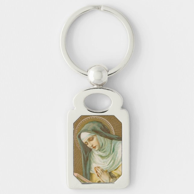 Mary Magdalene de Pazzi (JM 45) Rectang Metal Schlüsselanhänger (Vorderseite)