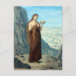 Mary Magdalene in der Wüste von Puvis de Chavannes Postkarte