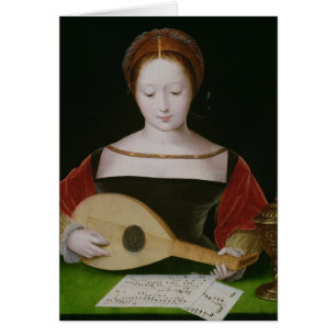 Mary Magdalene jouant un luth