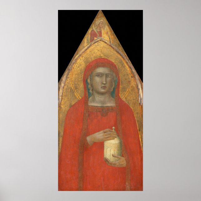 Mary Magdalene - Pietro Lorenzetti Kunstgedicht Poster (Vorne)