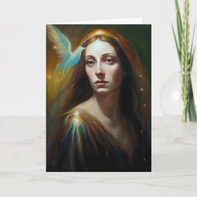 Mary Magdalene und ein Vogel herrliche Jeden Anlaß Karte (Vorderseite)