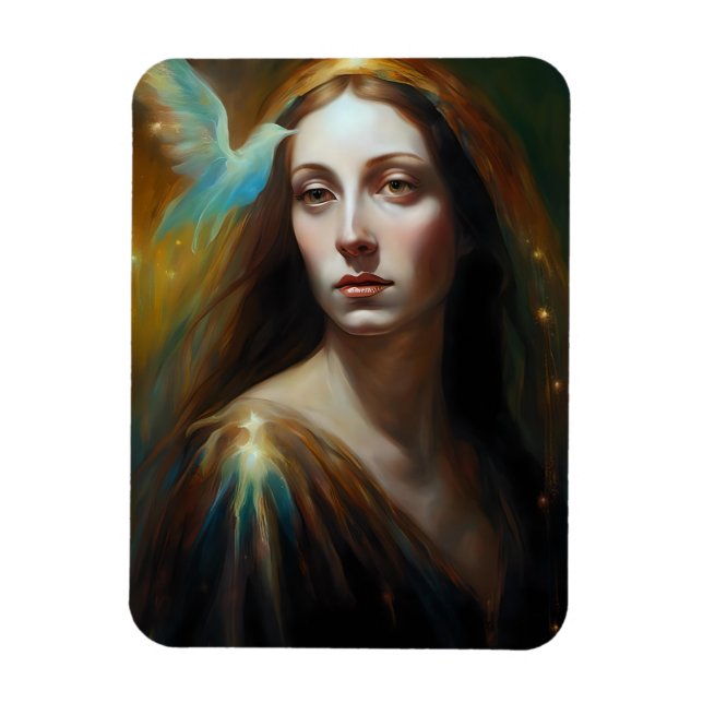 Mary Magdalene und ein Vogel herrliche Jeden Anlaß Magnet (Vertikal)