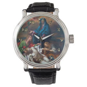 Mary Magdalene und Jesus Armbanduhr