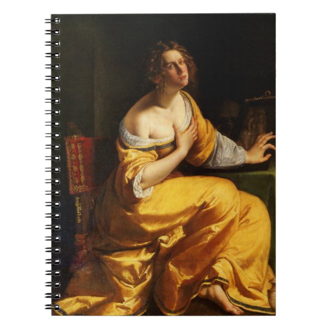 Mary Magdalene (von Artemisia Gentileschi) Notizblock (Vorderseite)