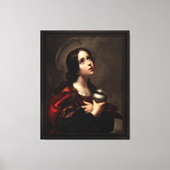 Mary Magdalene von Carlo Dolci Leinwanddruck (Vorderseite)