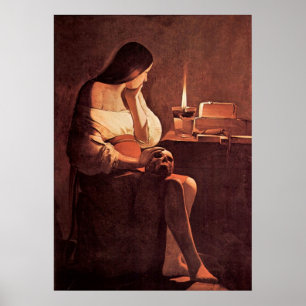 Mary Magdalene von Georges de La Tour Poster