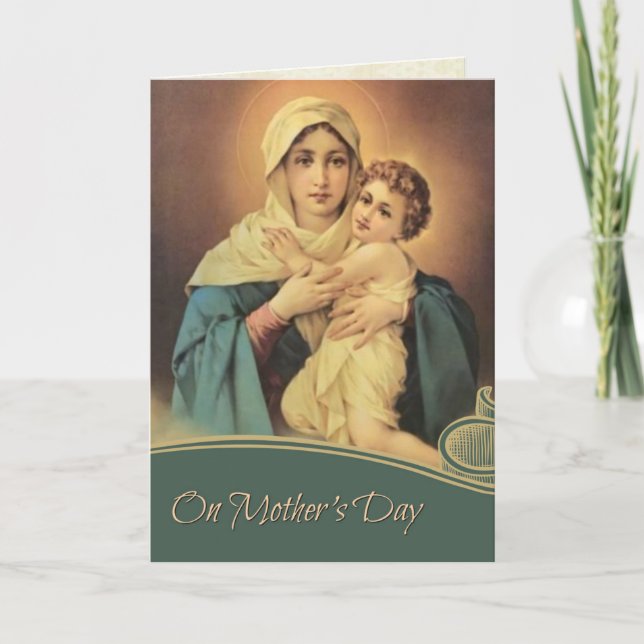 MARY MAPPY'S DAY JUNGFRAU MARY RELIGIOUS CARD KARTE (Vorderseite)