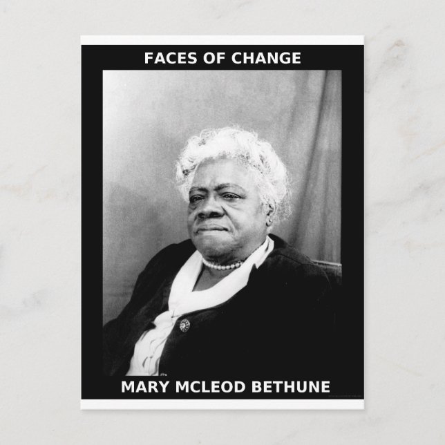 Mary McLeod Bethune Postkarte (Vorderseite)