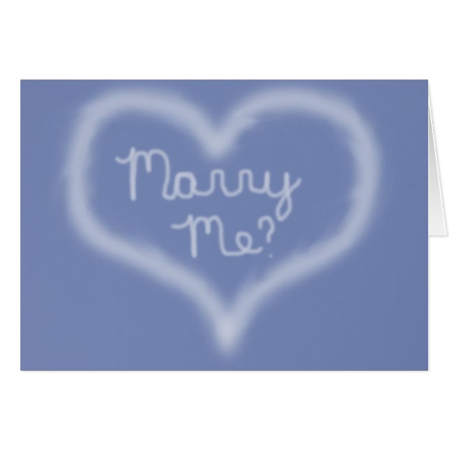 Mary Me Skywriting Card (Vorderseite (Horizontal))