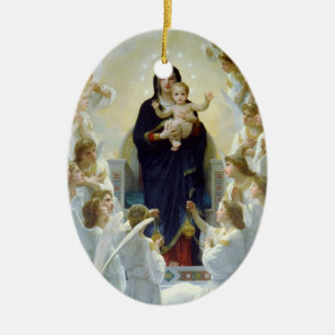 Mary mit Engeln - Regina Angelorum Keramikornament