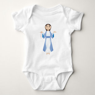 Mary mit Rosary Baby Strampler