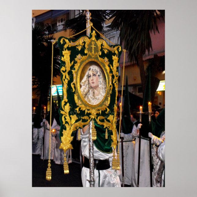 Mary, Palm Sunday, Marbella, Spanien Poster (Vorne)