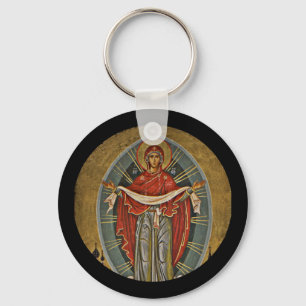 Mary Protector Theotokos Schlüsselanhänger