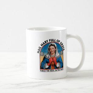 Mary Religiöses Boxen T-Shirt Lustig Christlicher Kaffeetasse