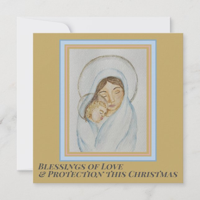 Mary’s Mantle Christmas Card Feiertagskarte (Vorderseite)