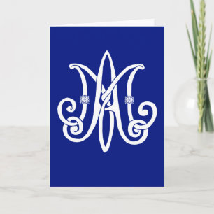 Mary’s Monogram with rosa