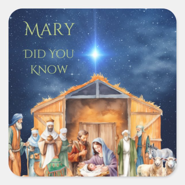 Mary Saviez-Vous Savoir Sticker De Noël (Devant)