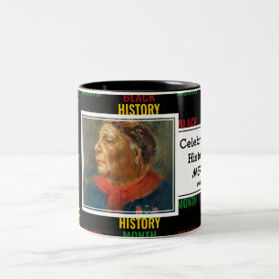 MARY SEACOLE Personalisiert   Monat der Schwarzen  Zweifarbige Tasse