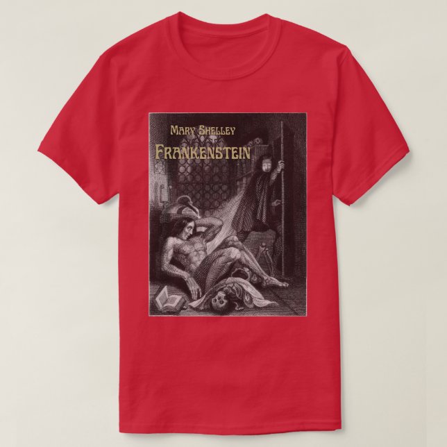 Mary Shelley Book Design T-Shirt (Design vorne)