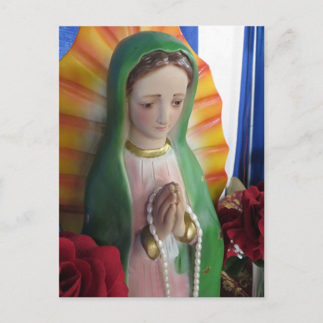 Mary Statue Postkarte (Vorderseite)