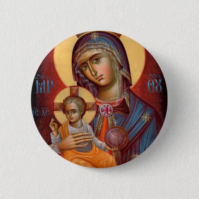 Mary - THEOTOKOS Button (Vorderseite)