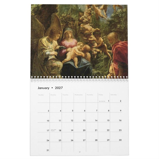 Mary- u. Jesus2012 Kalender (Jan 2027)