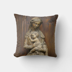 Mary und Baby Jesus Kissen