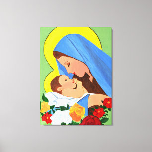 Mary und baby Jesus Leinwand art