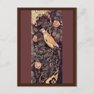 Mary und Christ Child zwei Engel und eine Quaille Postkarte