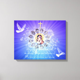 Mary und Jesus Leinwanddruck