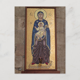 Mary und Jesus Mosaik Postkarte