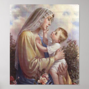Mary und Jesus Poster