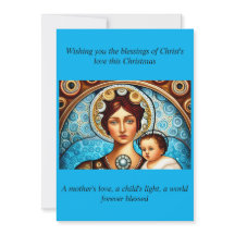 Mary und Jesus Weihnachtskunst und Zitat