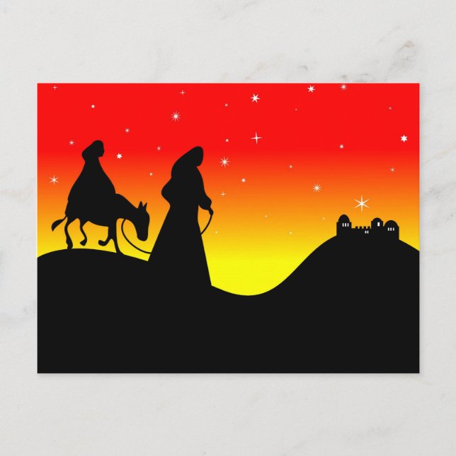 Mary und Joseph Postkarte (Vorderseite)