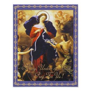 MARY, UNDOER DER KNOTEN BETEN FÜR US FOTODRUCK