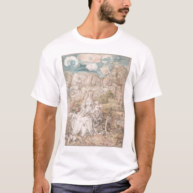 Mary unter einer Vielzahl Tieren durch Durer T-Shirt (Vorderseite)