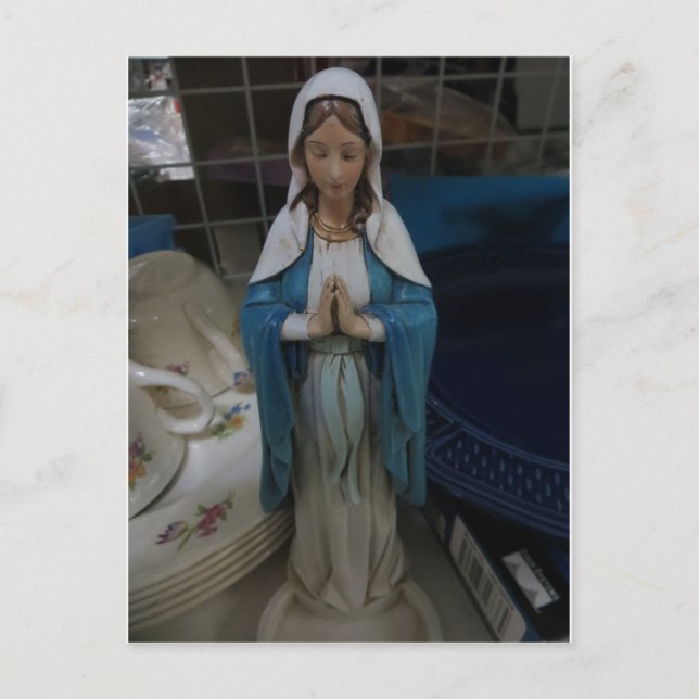 Mary unter Geschirr Postkarte (Vorderseite)