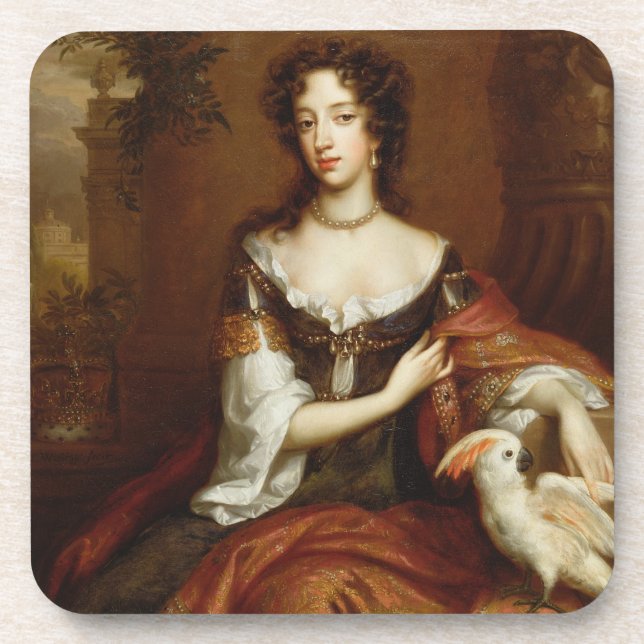 Mary von Modena (1658-1718), c.1685 (Öl auf Untersetzer (Vorderseite)