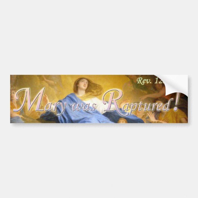 Mary war entzückter Autoaufkleber (Vorne)