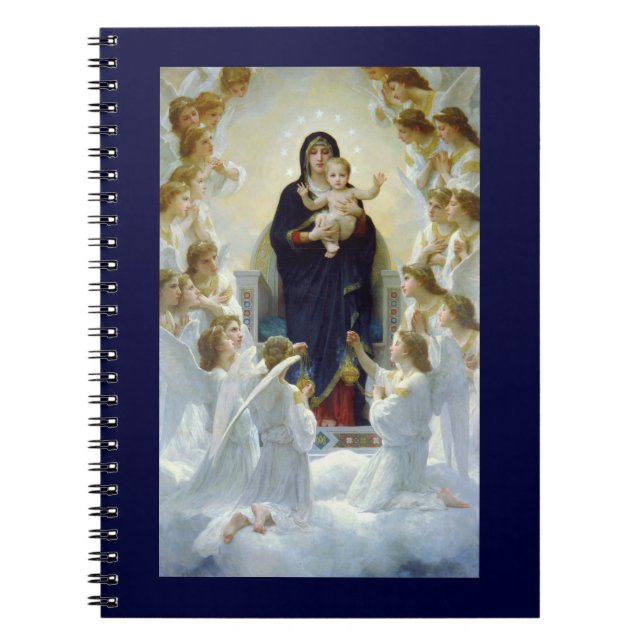 Mary with Angels - Regina Angelorum Notizblock (Vorderseite)