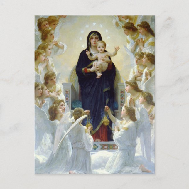 Mary with Angels - Regina Angelorum Postkarte (Vorderseite)