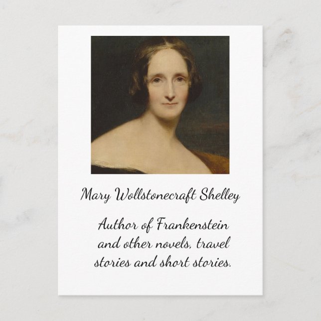 Mary Wollstonecraft Shelley[- Frankenstein Author Postkarte (Vorderseite)