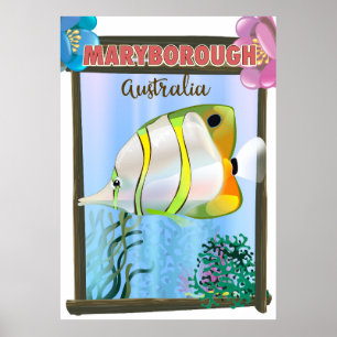 Maryborough Australien Tropisches Reiseplakat Poster