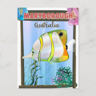 Maryborough Australien Tropisches Reiseplakat Postkarte