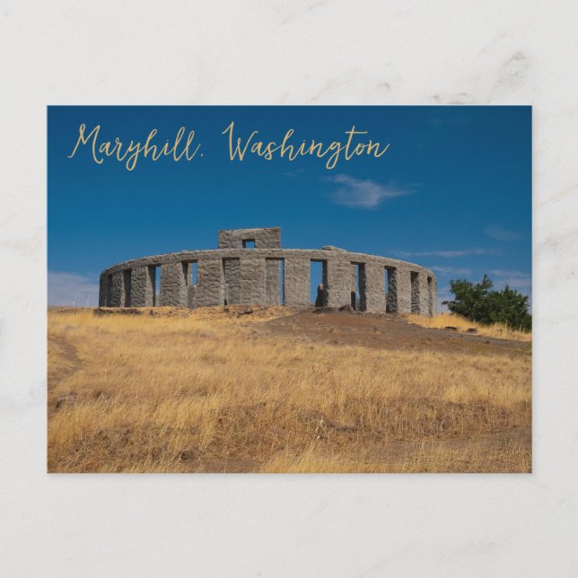 Maryhill Washington Stonehenge War Memorial Postkarte (Vorderseite)
