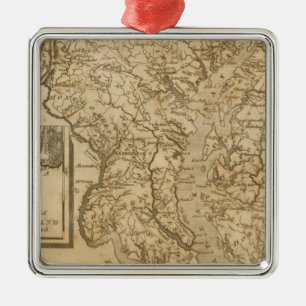 Maryland 3 silbernes ornament