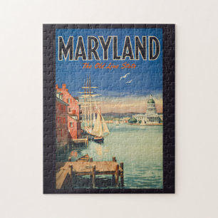 Maryland Annapolis malerische Illustration Reise