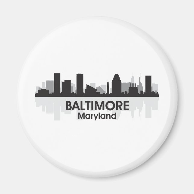 Maryland Baltimore Skyline Magnet (Vorne)